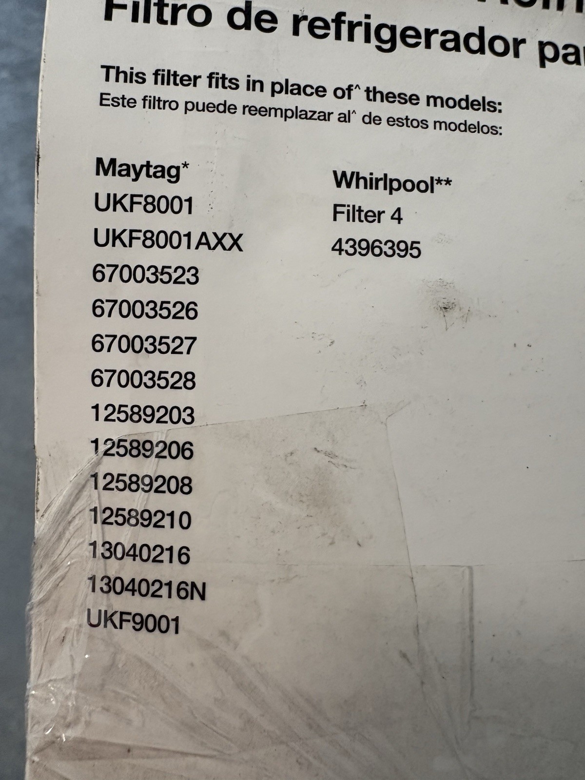 HDX Refrigerator Water Filter FMM-2 for Whirlpool/Maytag UKF8001 300 Gal. 2pack