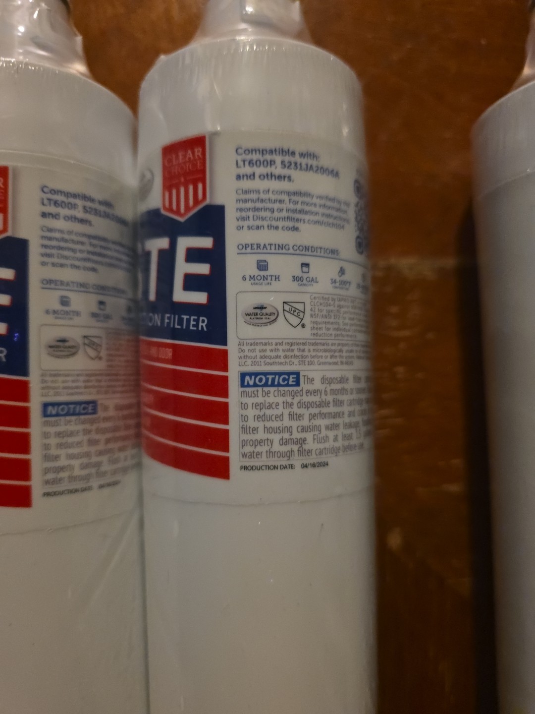 Water Filter LG LT600P Kenmore 9990 Compatible 3 Pack New