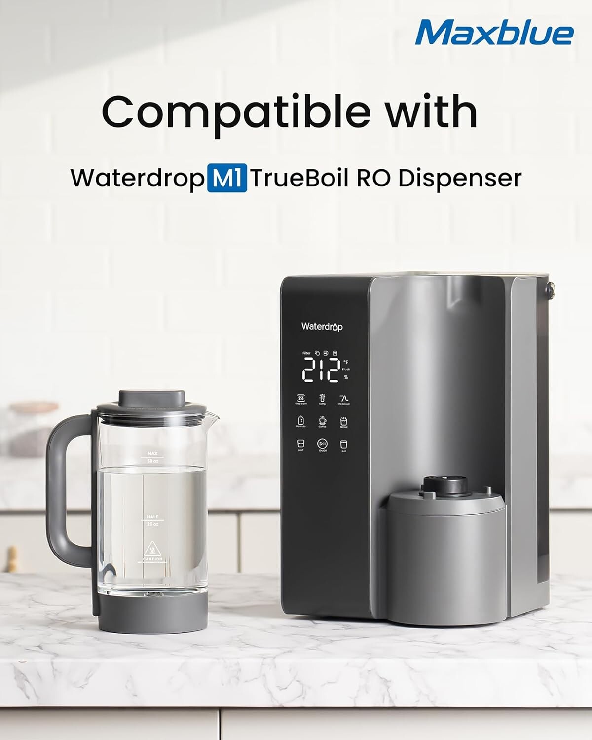 Maxblue Pure Water Tank for WD-M1 Countertop Reverse Osmosis System,BPA Free
