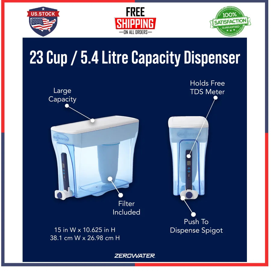 ZeroWater 23 Cup 5-Stage Water Filtration Dispenser