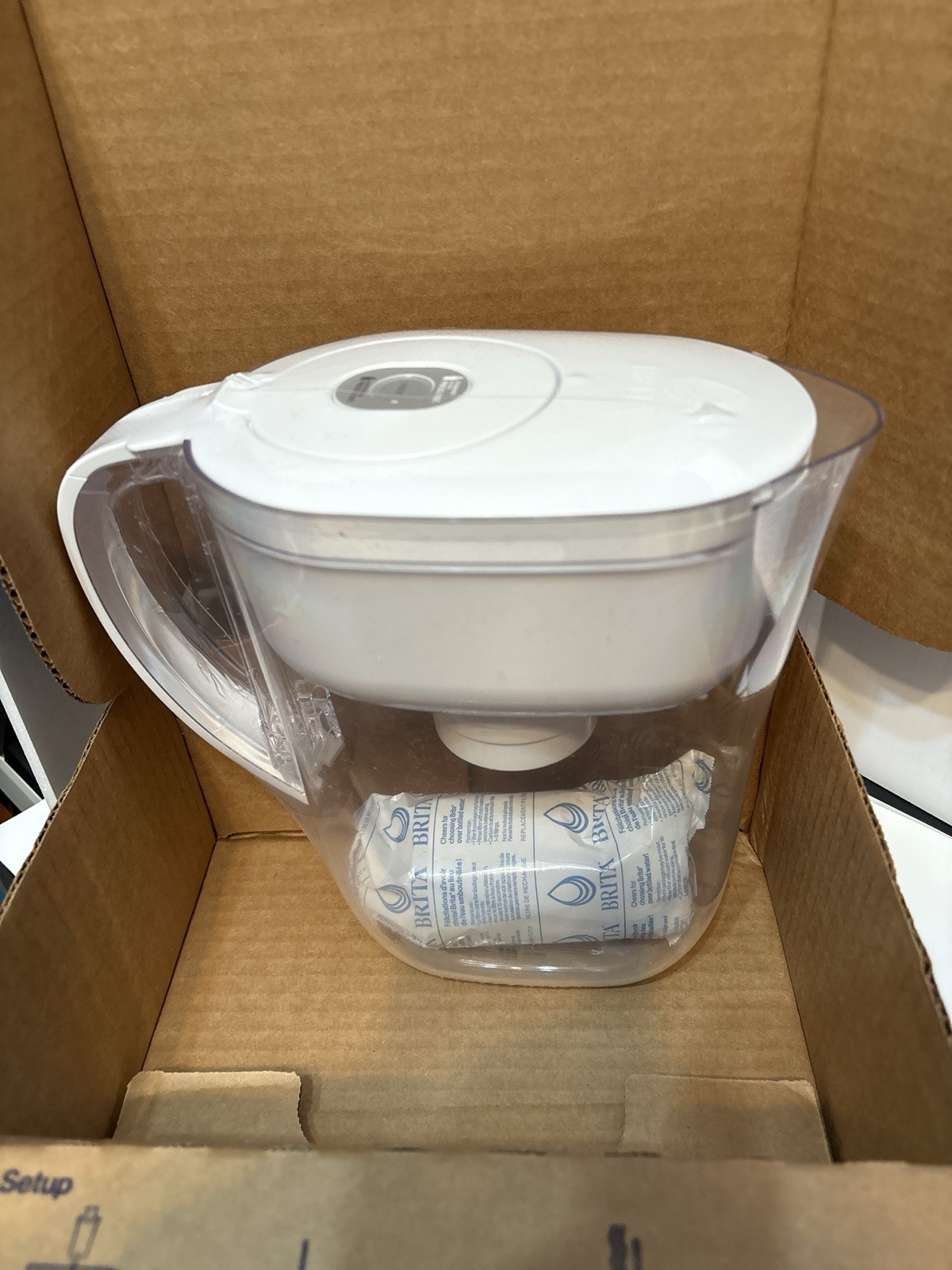 Brita Water Filter Pitcher Tap & Drinking Water with 1 Standard Filter 6-Cup
