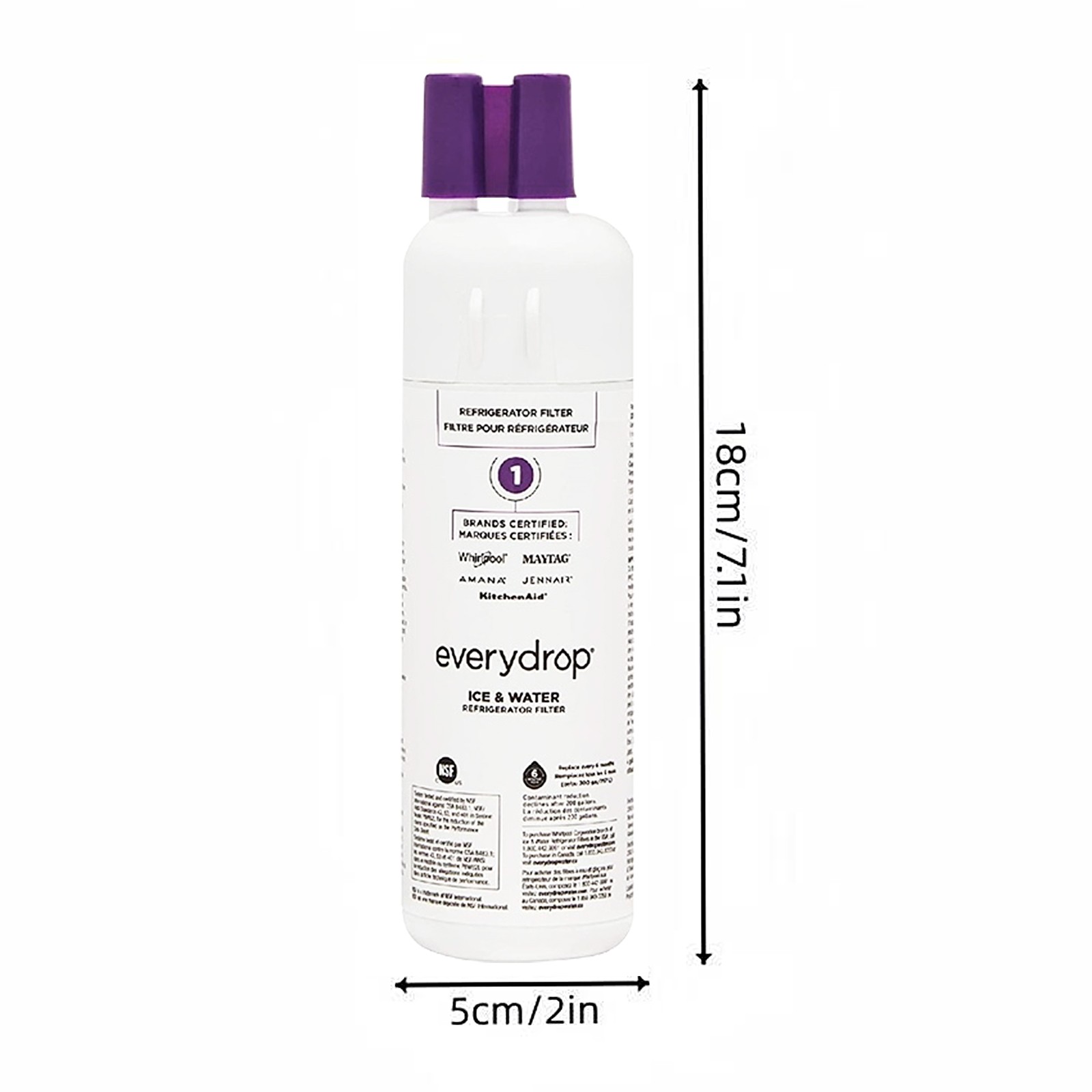 2/3/4pk W10295²370A EDR1²RXD1 Filter²1 9081 Refrigerator Ice Replacement USA NEW