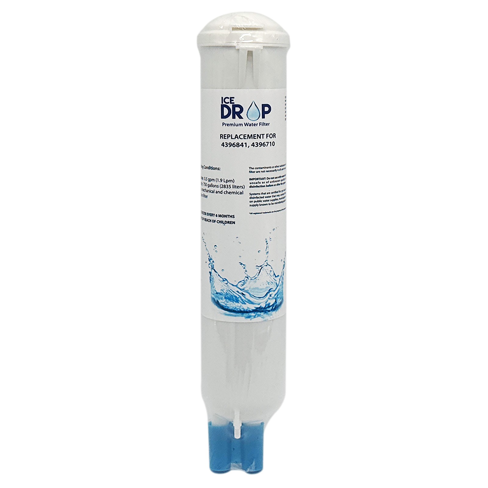 Ice Drop Refrigerator Water Filter Fits Filter 3, 46-9083, 46-9030