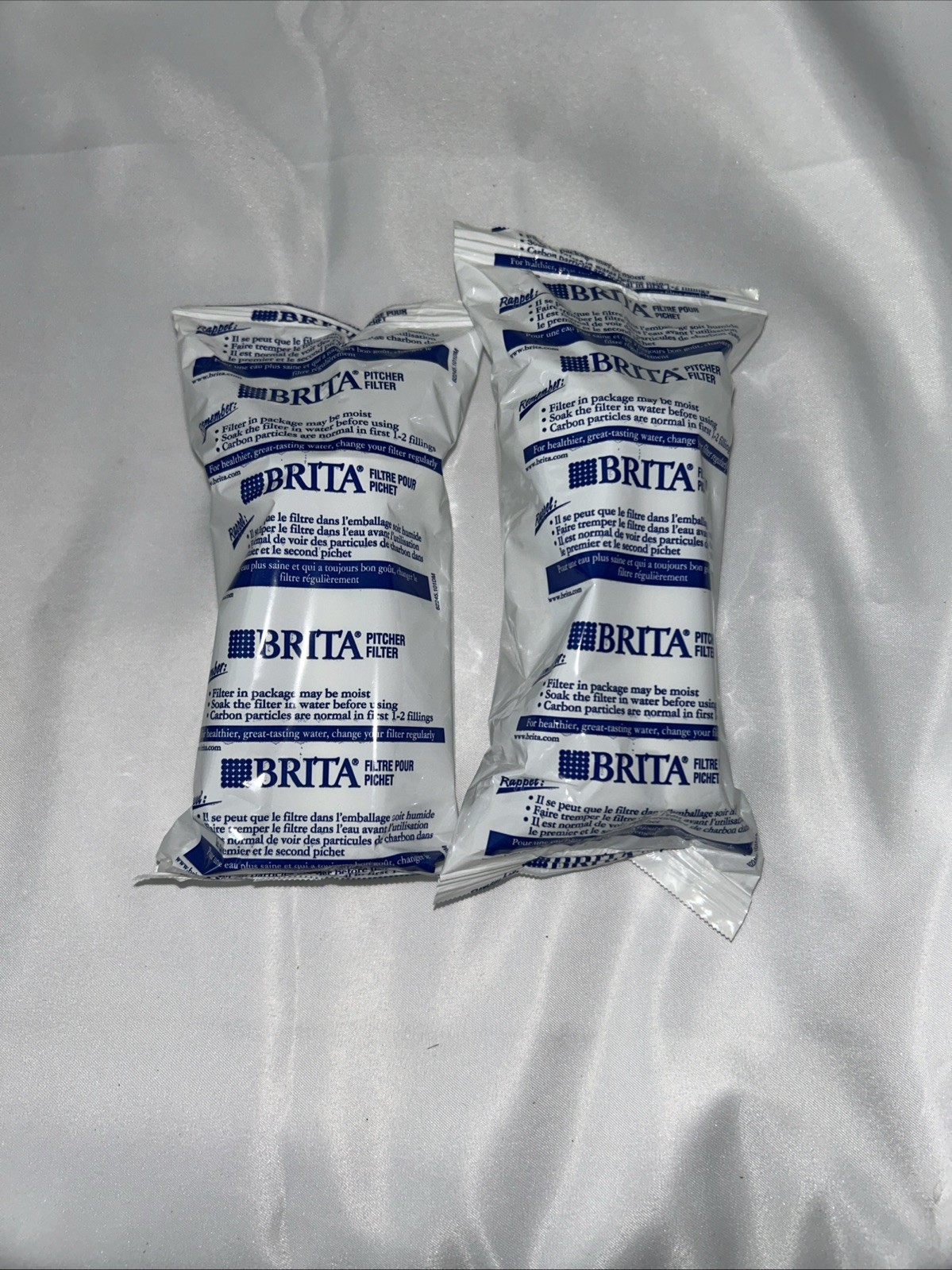 2-Pack Brita Pitcher Replacements Filters Fits All Brita Pitchers 2-Months/40Gal