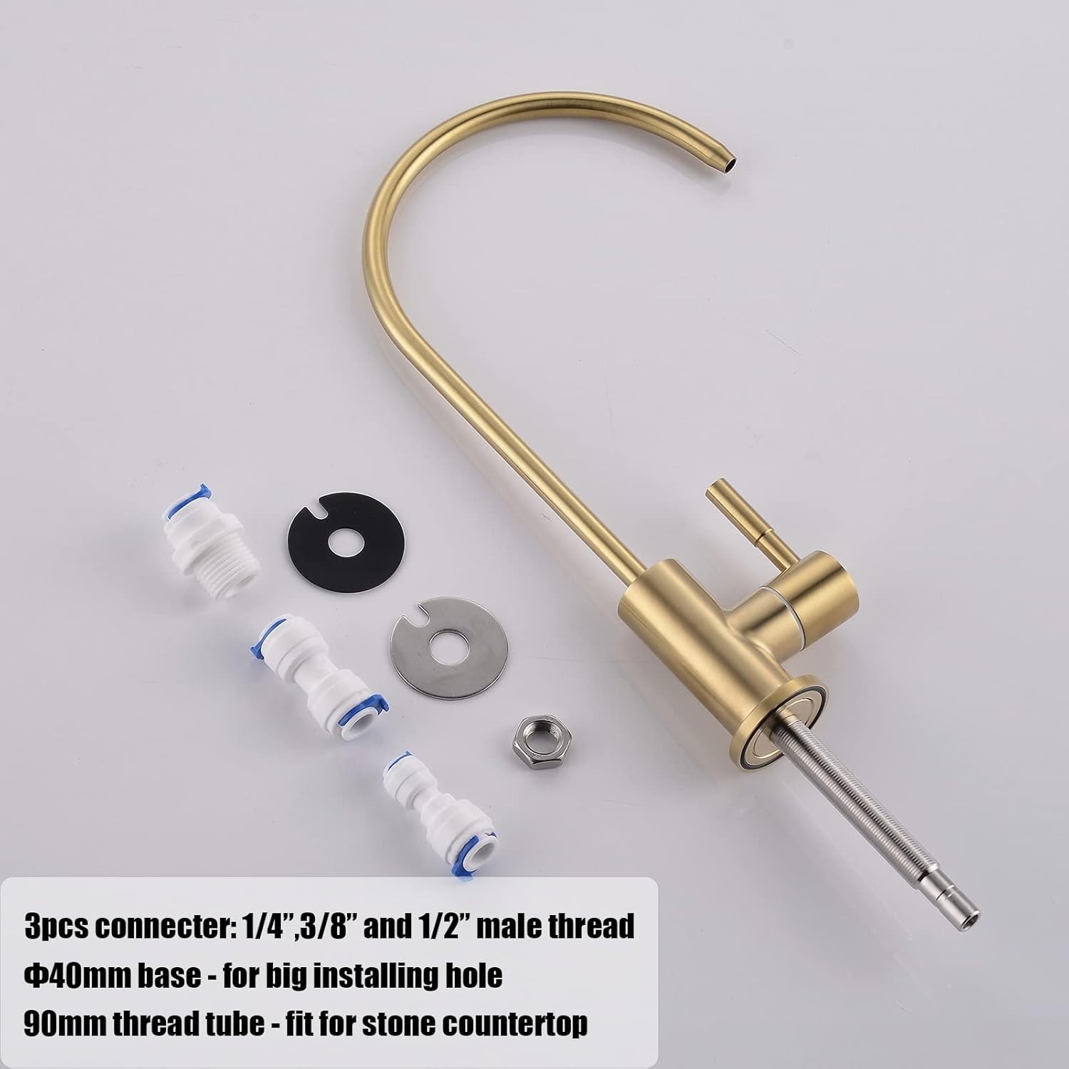 Gold Water Filter Faucet for Kitchen – Leak-Proof Design & Easy Install
