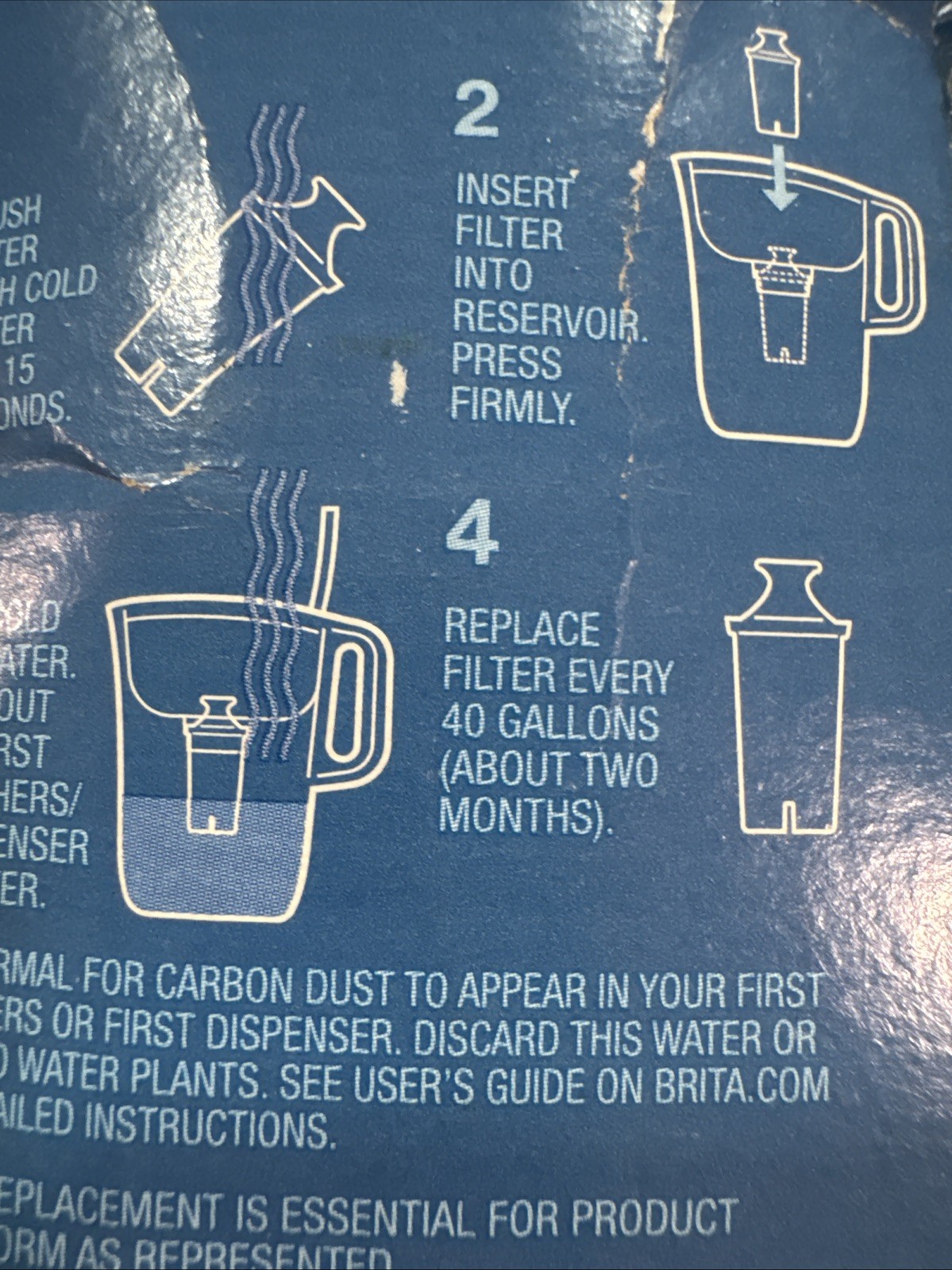 Brita Standard Water Filter Replacement 6 Pack White Pitcher Dispenser 36417