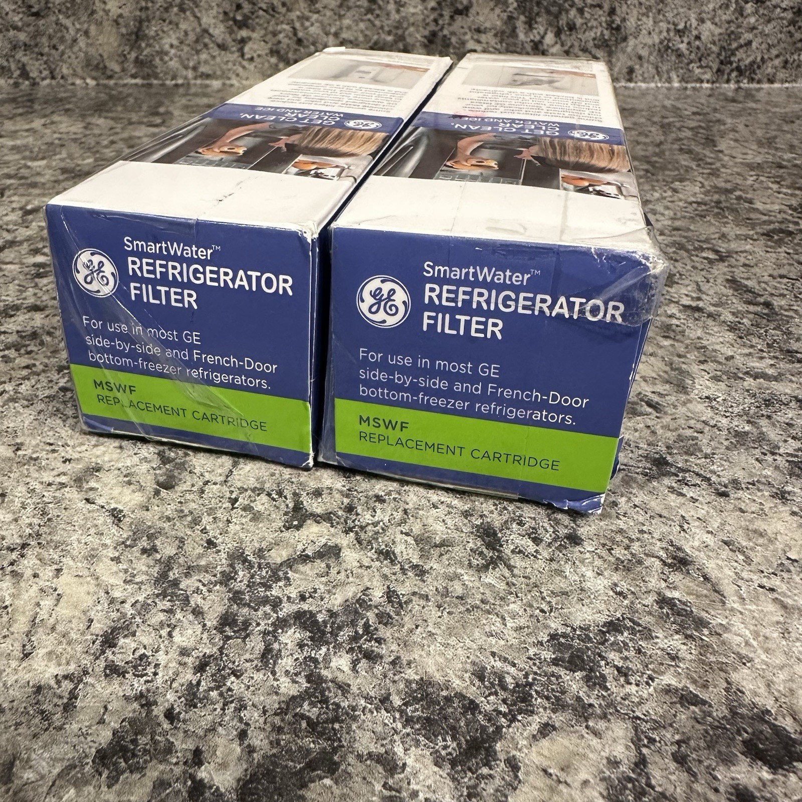 SEALED 2x GE MSWF SmartWater Refrigerator Filter Replacement Cartridge OEM