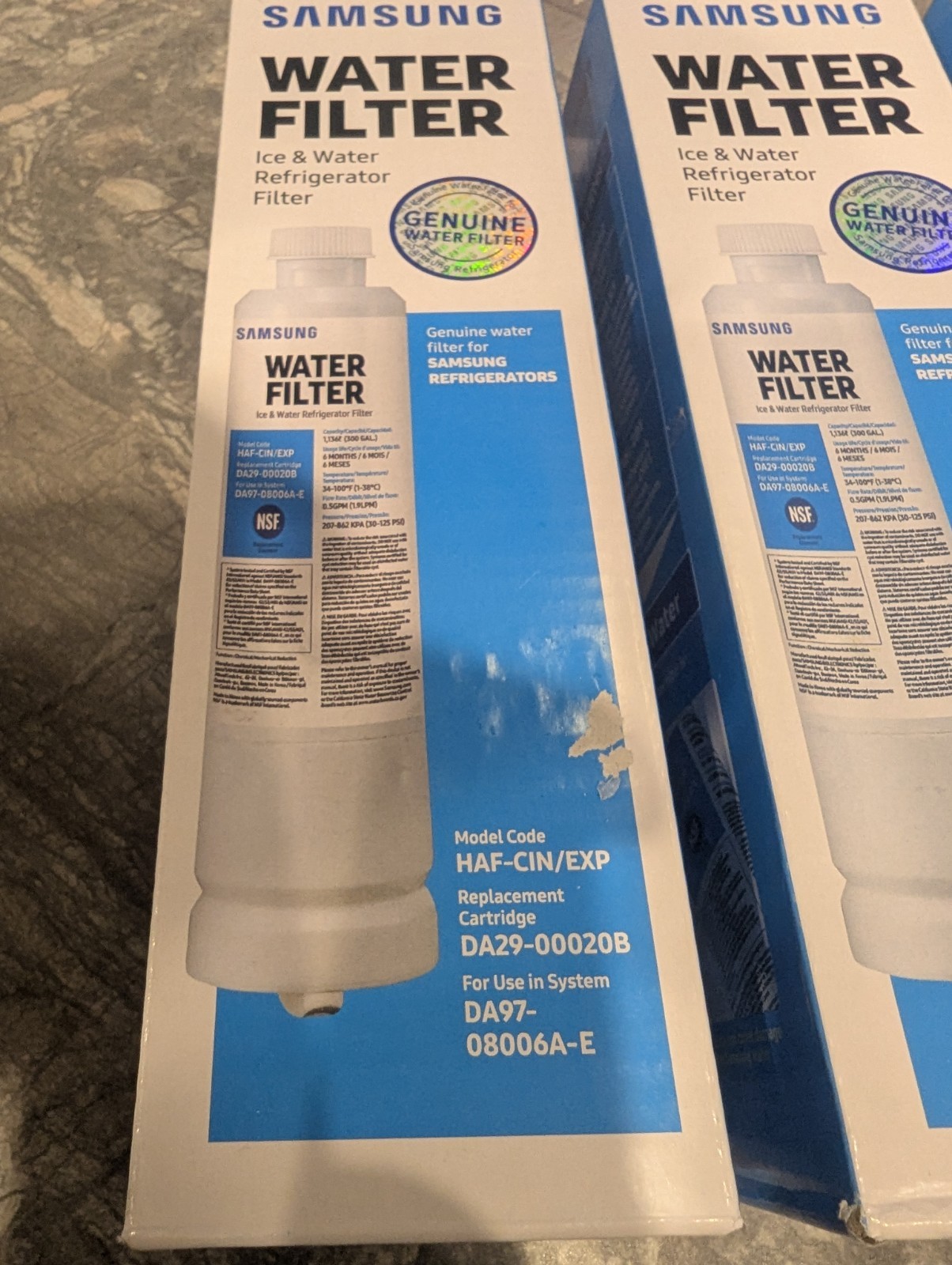 Genuine Samsung Refrigerator Water Filter HAF-CIN/EXP DA29-00020B- Lot Of 4 NEW
