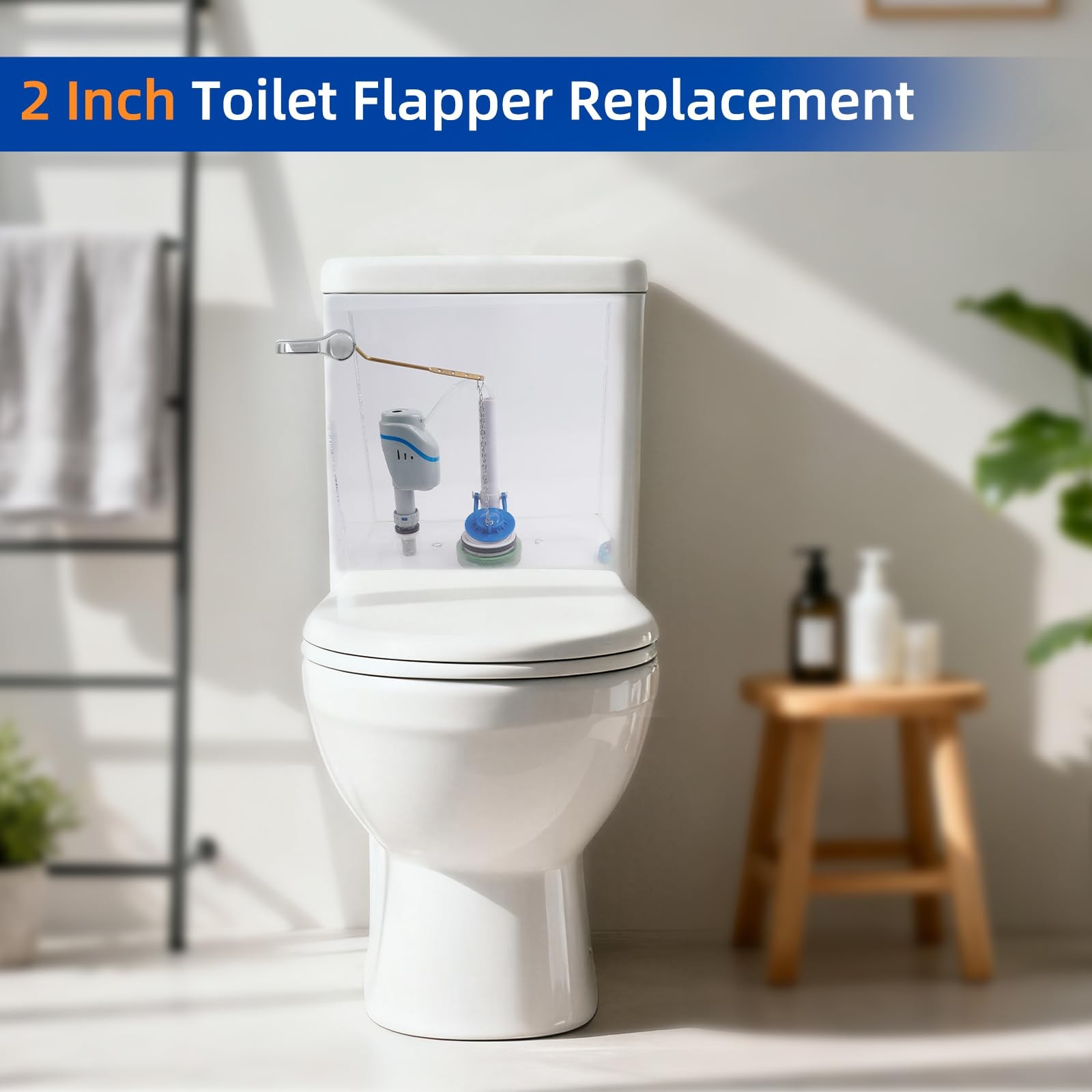 Universal 2 Inch Toilet Flapper Compatible with American Standard, Kohler, TO…