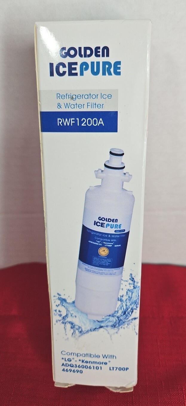 Golden Icepure M# RWF1200A Refrigerator Replacement Water Filter LG Kenmore New