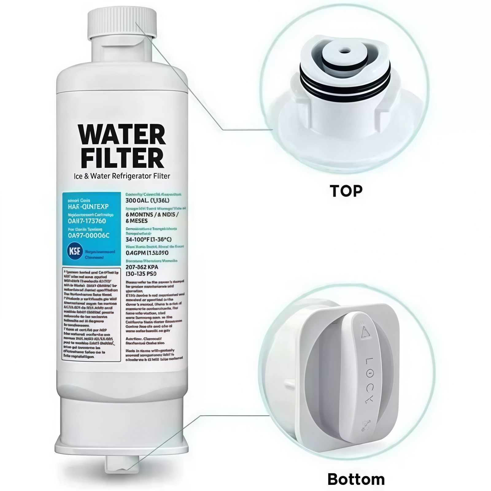 DA29-00020B HAF-CIN/EXP Samsung Fridge Water Filter Replacement Genuine 2-4 PCS