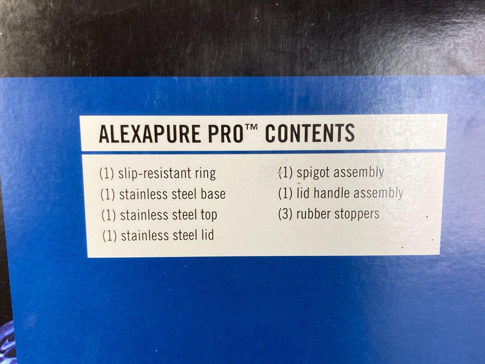 Alexapure Countertop Gravity Water Filtration System Stainless Steel 2 Filter(s)