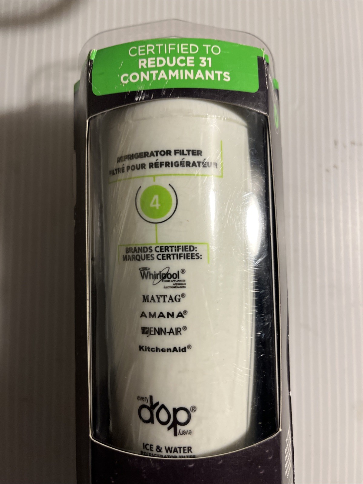 EveryDrop Ice and Water Refrigerator Water Filter 4 EDR4RXD1 Brand New & Sealed