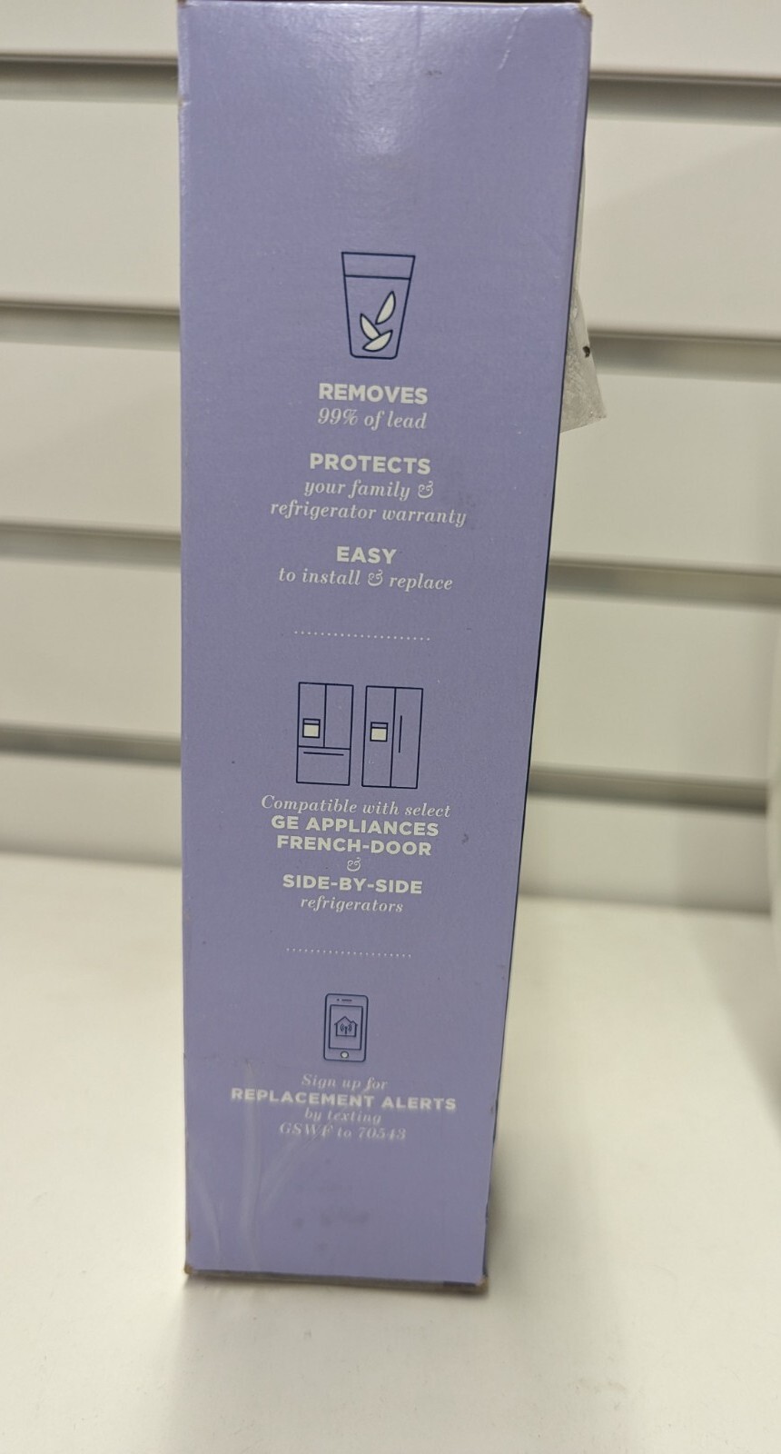 GE SmartWater GSWF Refrigerator Water Filter Replacement French Side By Side