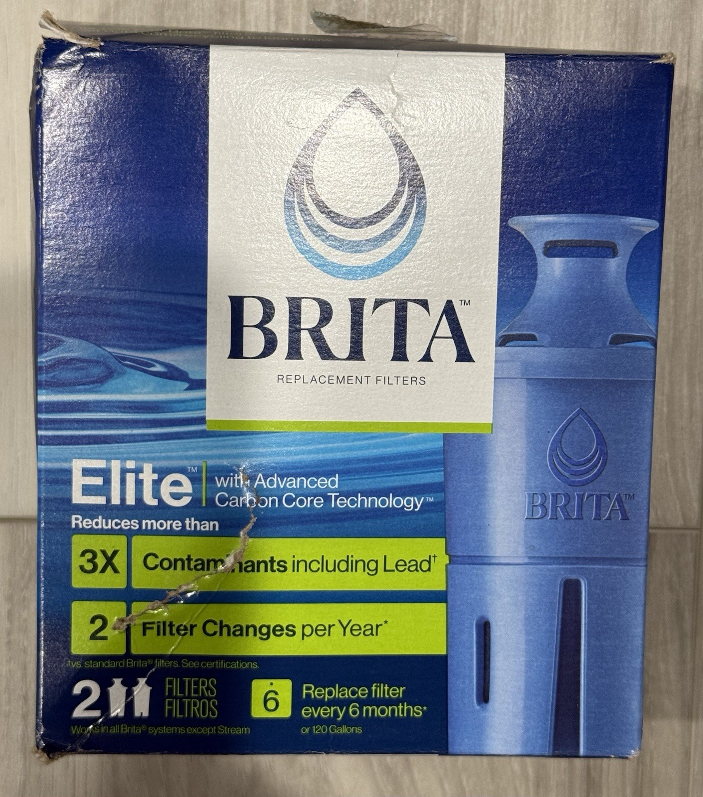BRITA Elite Replacement Filters 2 Filters