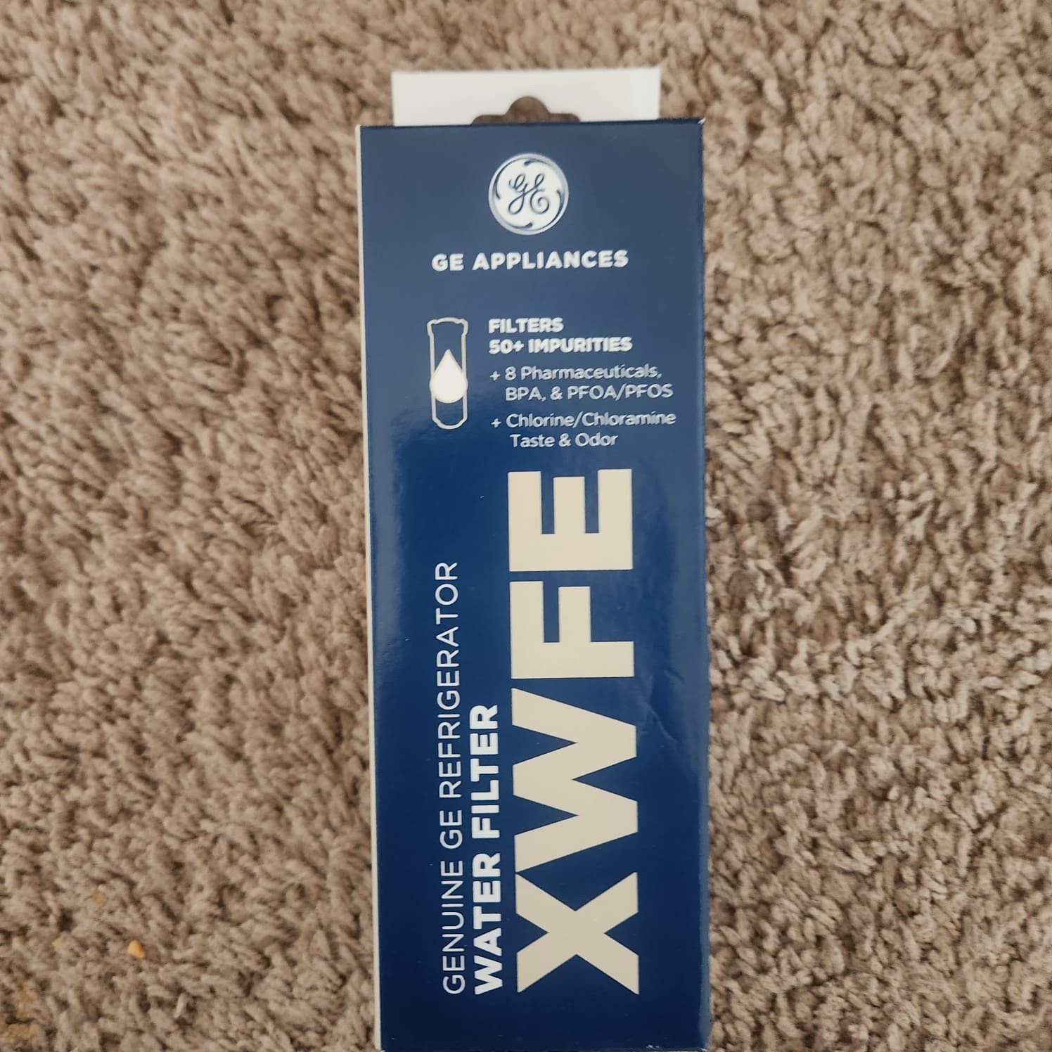 GE refrigerator XWFE water filter replacement (2 PACK – original ) WITHOUT CHIP
