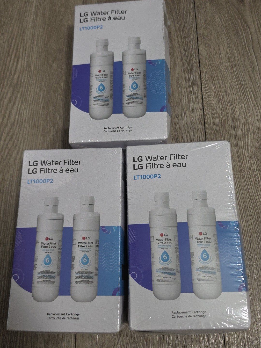 LG LT1000P2 Water Filter Replacement Cartridge 3 Pack