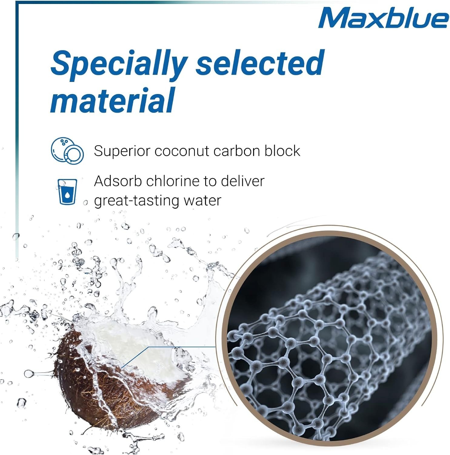 Maxblue UKF8001 Refrigerator Water Filter, Replacement for Maytag® UKF8001, (3)