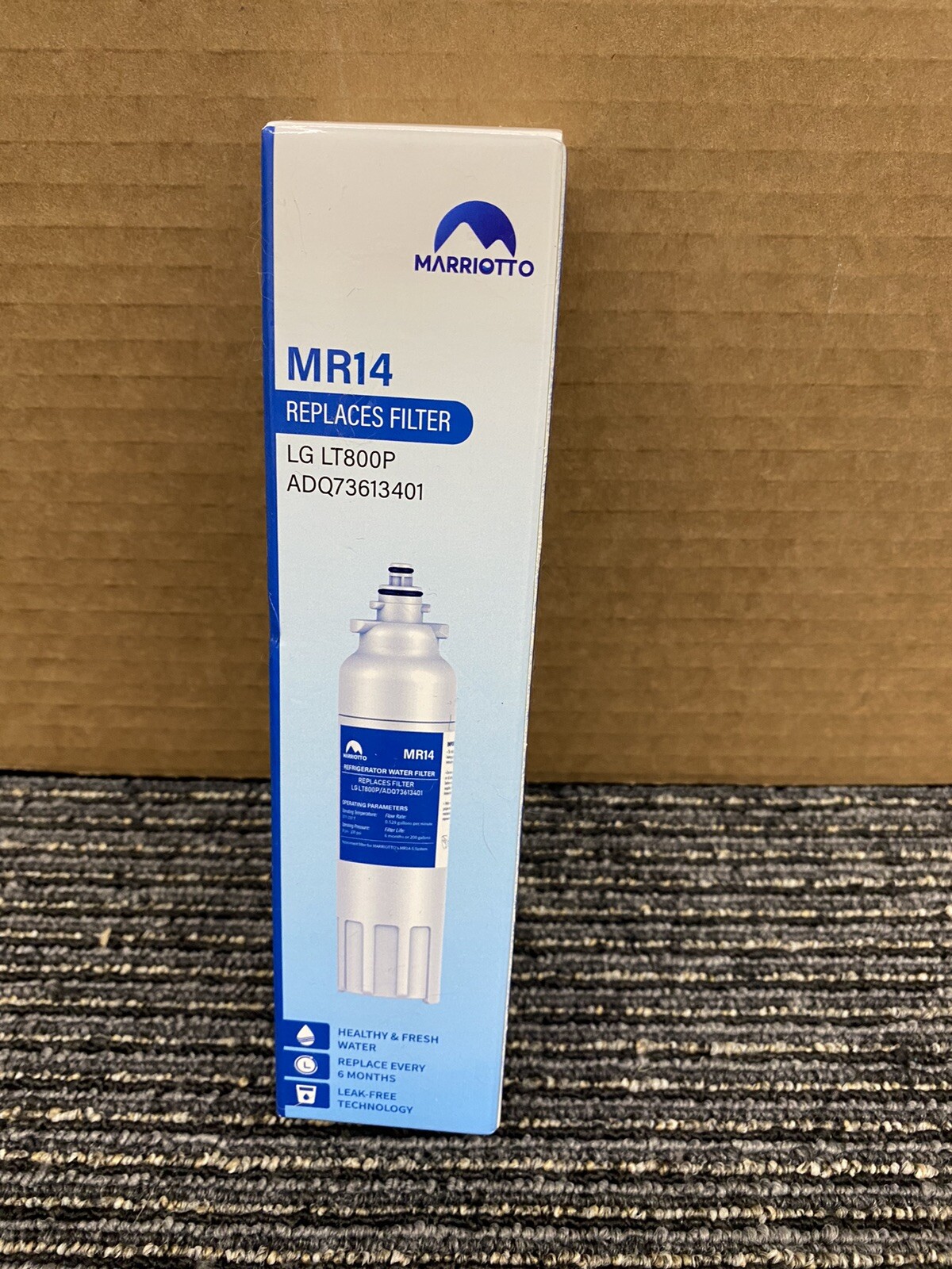 Marriotto MR14 Refrigerator Water Filter Replacement LG LT800P ADQ73613401