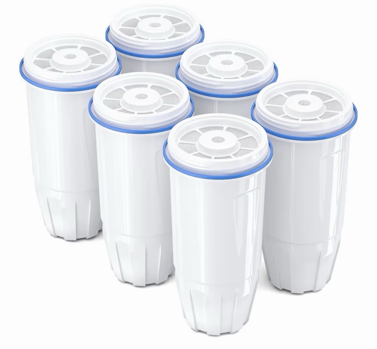 Water Filter Replacement Fit for Zero Pitcher and Dispenser ZR-001 ZR-017 6 Pack