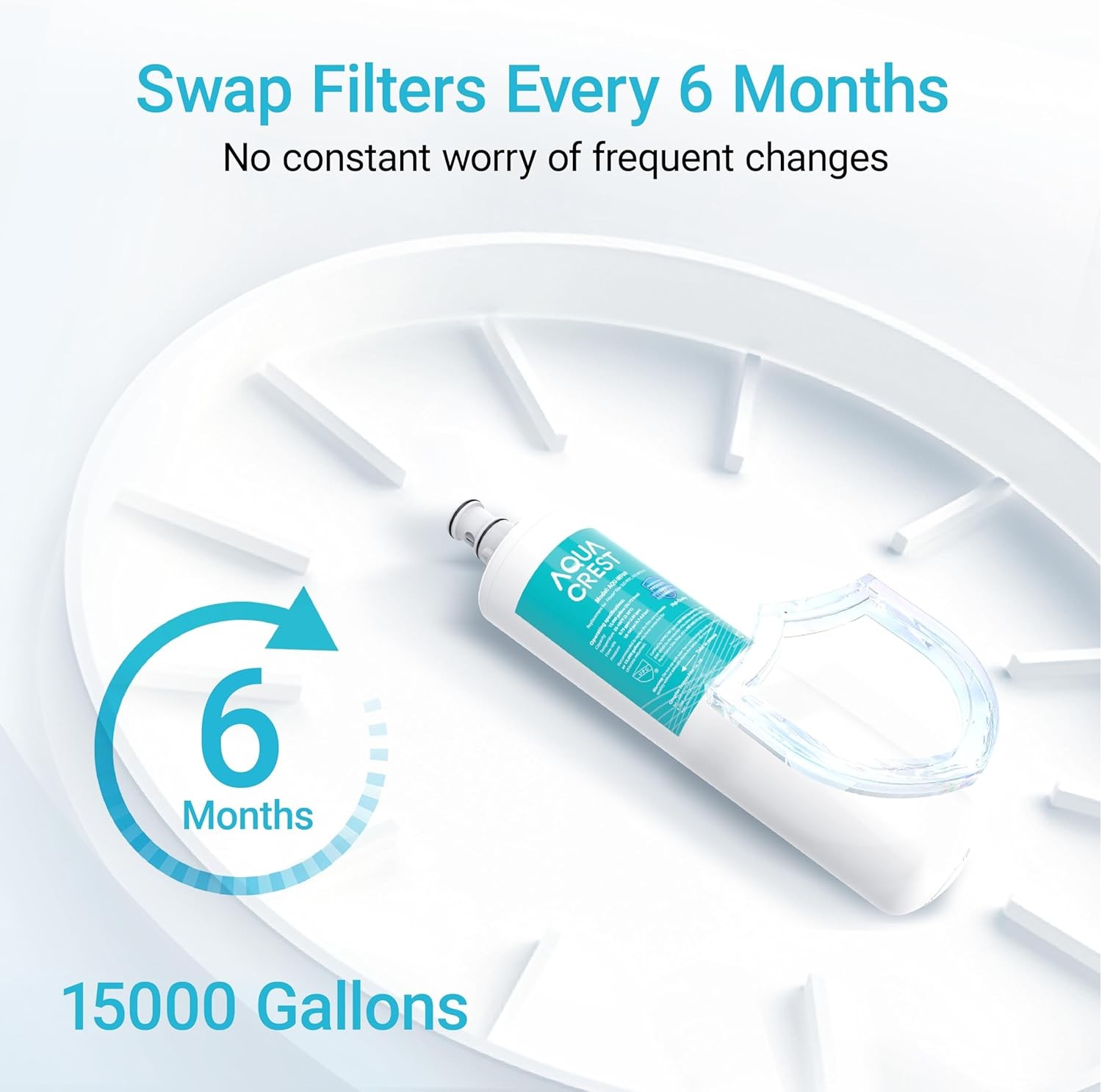 AQUA CREST Under Sink Water Filter, 3US-PF01,Replacement for 3US-MAX-F01H (5)