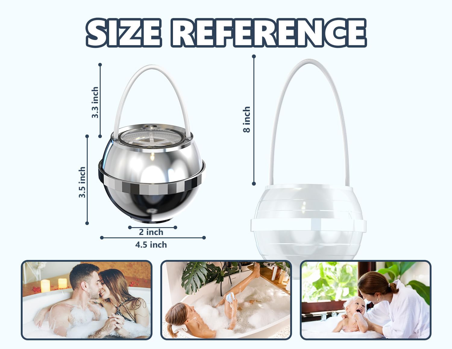 Bathtub Water Filter for Tub with Overflow,2,500 Gallons of Filtration,8 Stages
