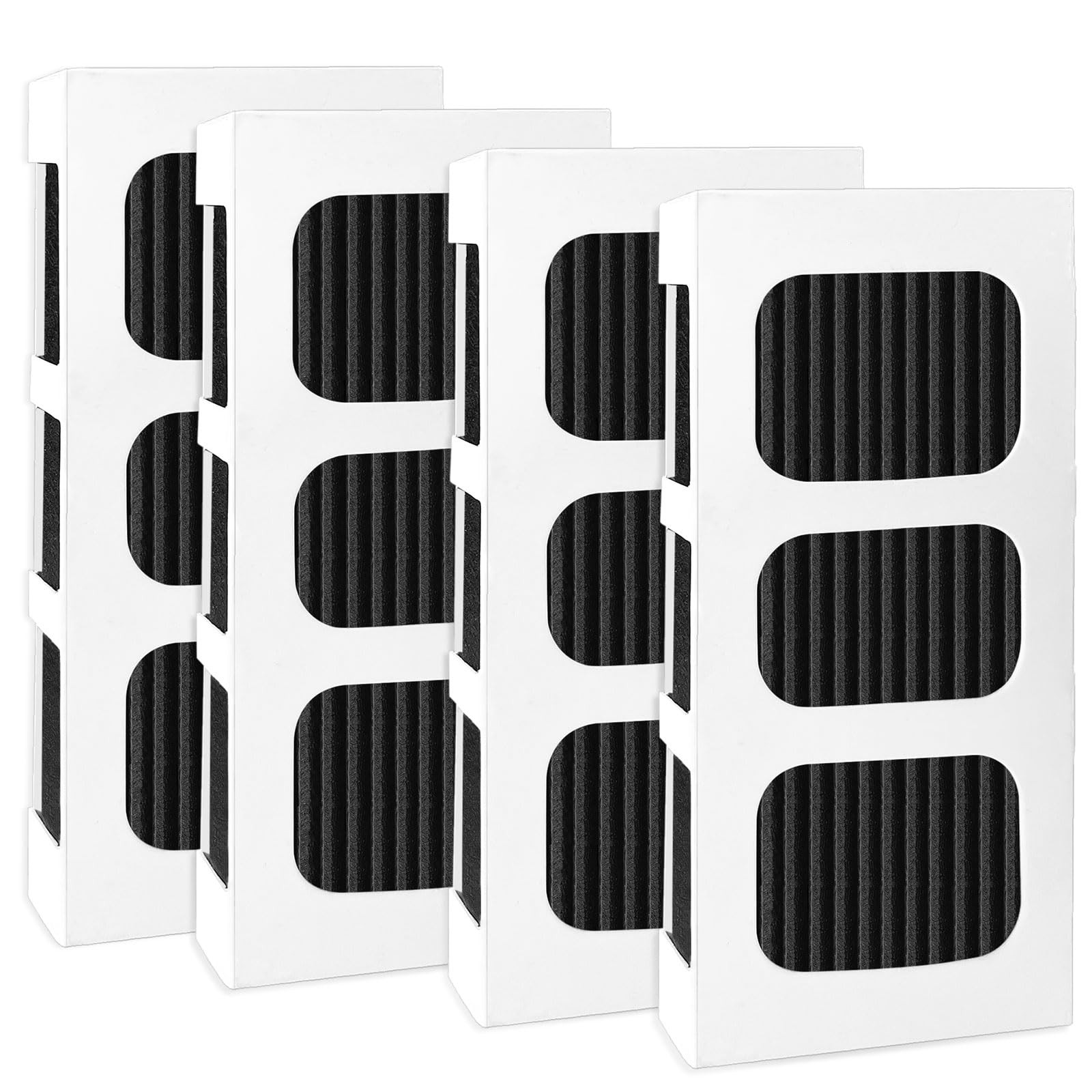 4 Pack Paultra2 Refrigerator Air Filter Replacement For 4PCS, Black
