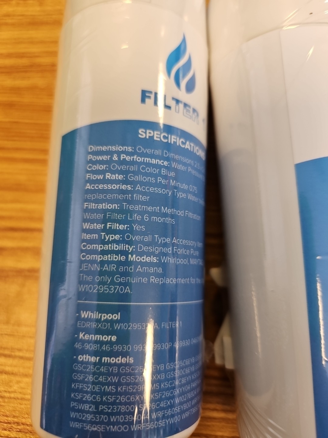 PAHOLD 2 new refrigerator 200 gallons filte filter 1