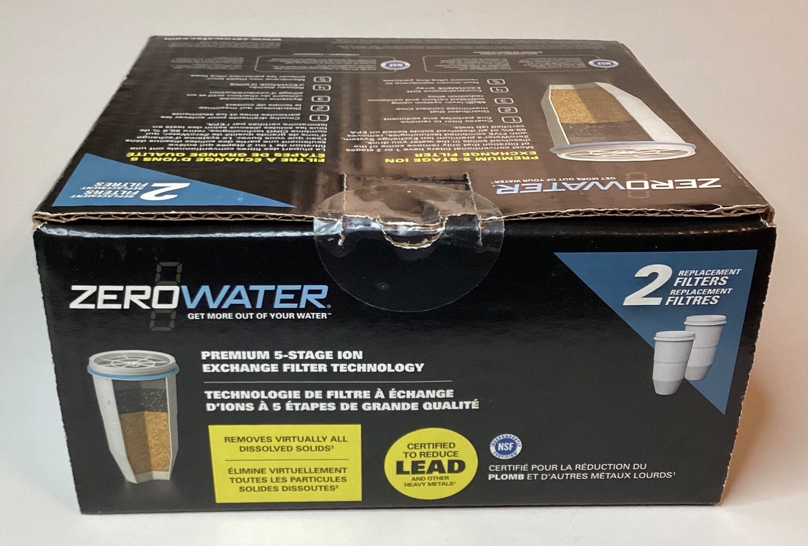 NOB ZEROWATER PREMIUM 5-STAGE ION EXCHANGE FILTER TECHNOLOGY 2-PACK SEALED