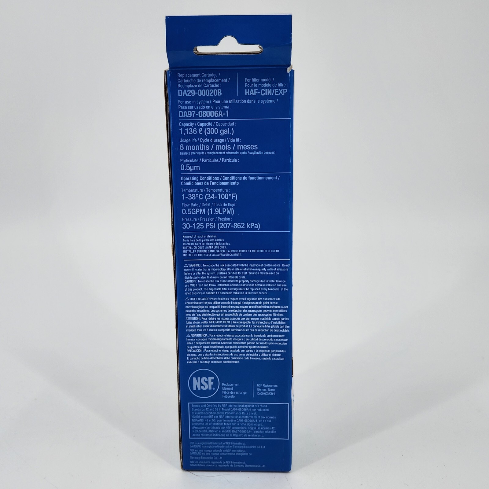 SAMSUNG Hafcin DA29-00020B HAF-CIN/EXP Fresh Refrigerator Water Filter, 1 Pack!!