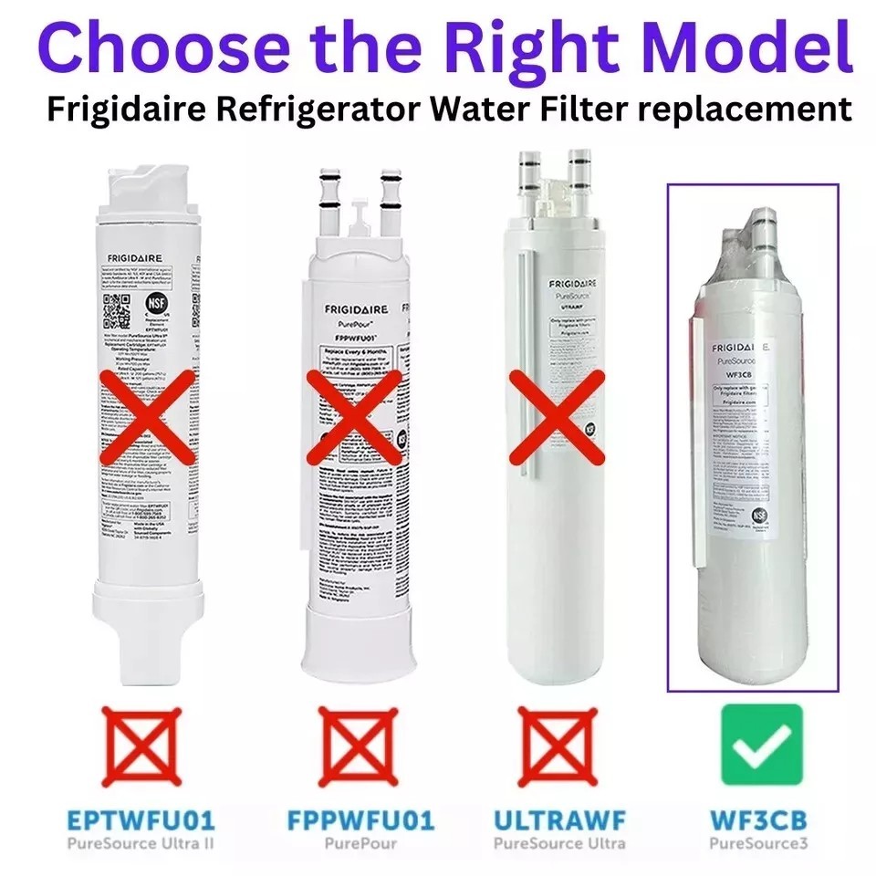 1 PACK New Frigdaire WF3CB PureSource 3 Refrigerator Water Filter New Sealed