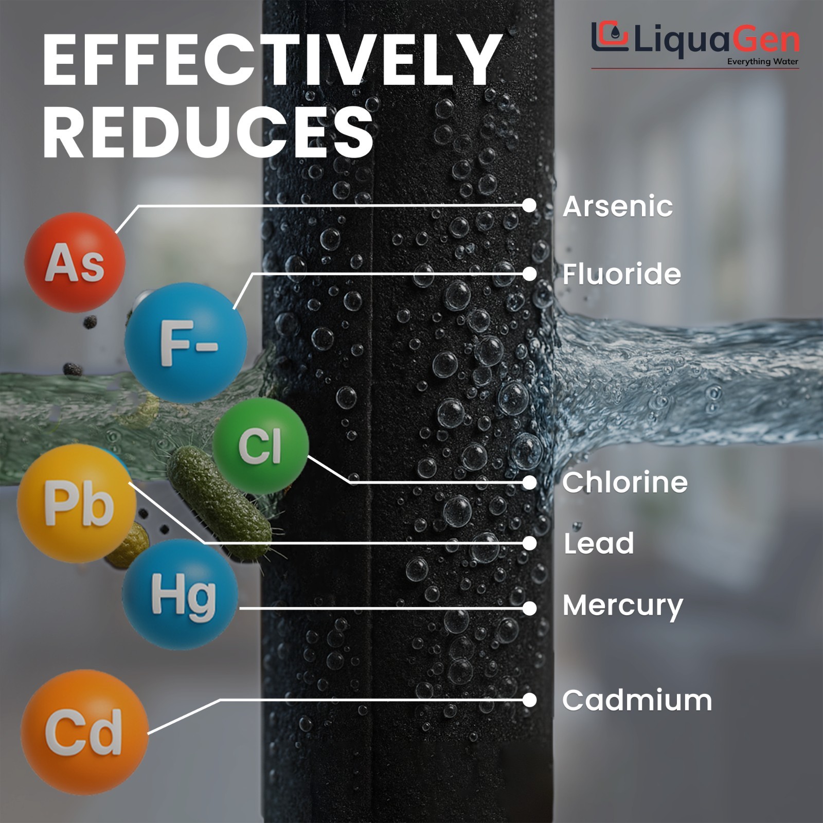 LiquaGen 2.5” x 10” Bone Char Filter Cartridge – Fluoride Reduction