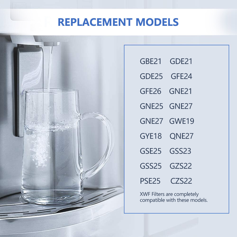 1PC Water Filter GE XWF Refrigerator Replacement Applicable(No Chip)