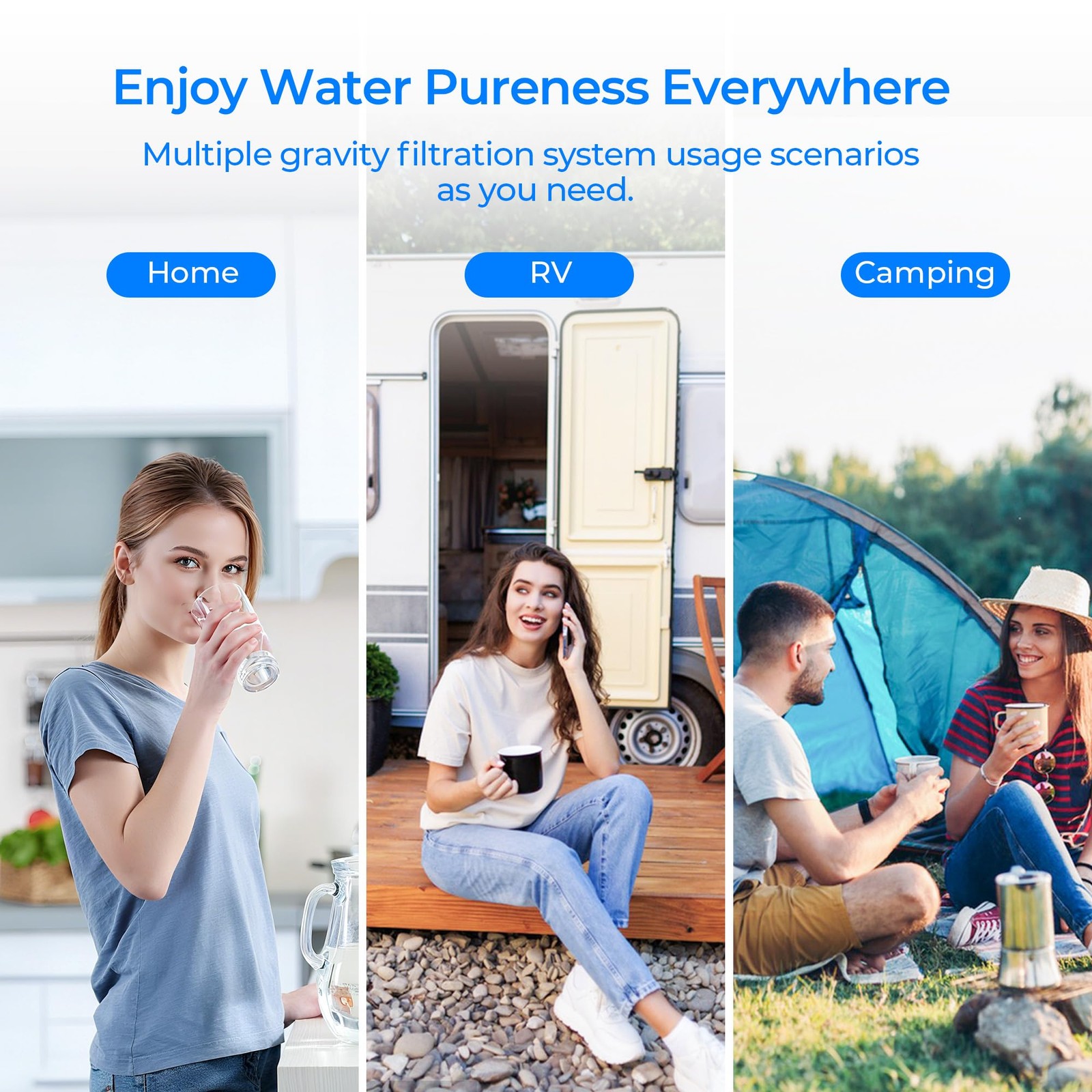 2387 Water Filter, with Alexapure Gravity Water Filtration System, 5,000 Gall…
