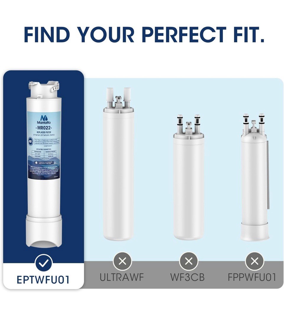 MARRIOTTO MR022 Water Filter Replacement, Compatible with Frigidaire EPTW 3 PACK