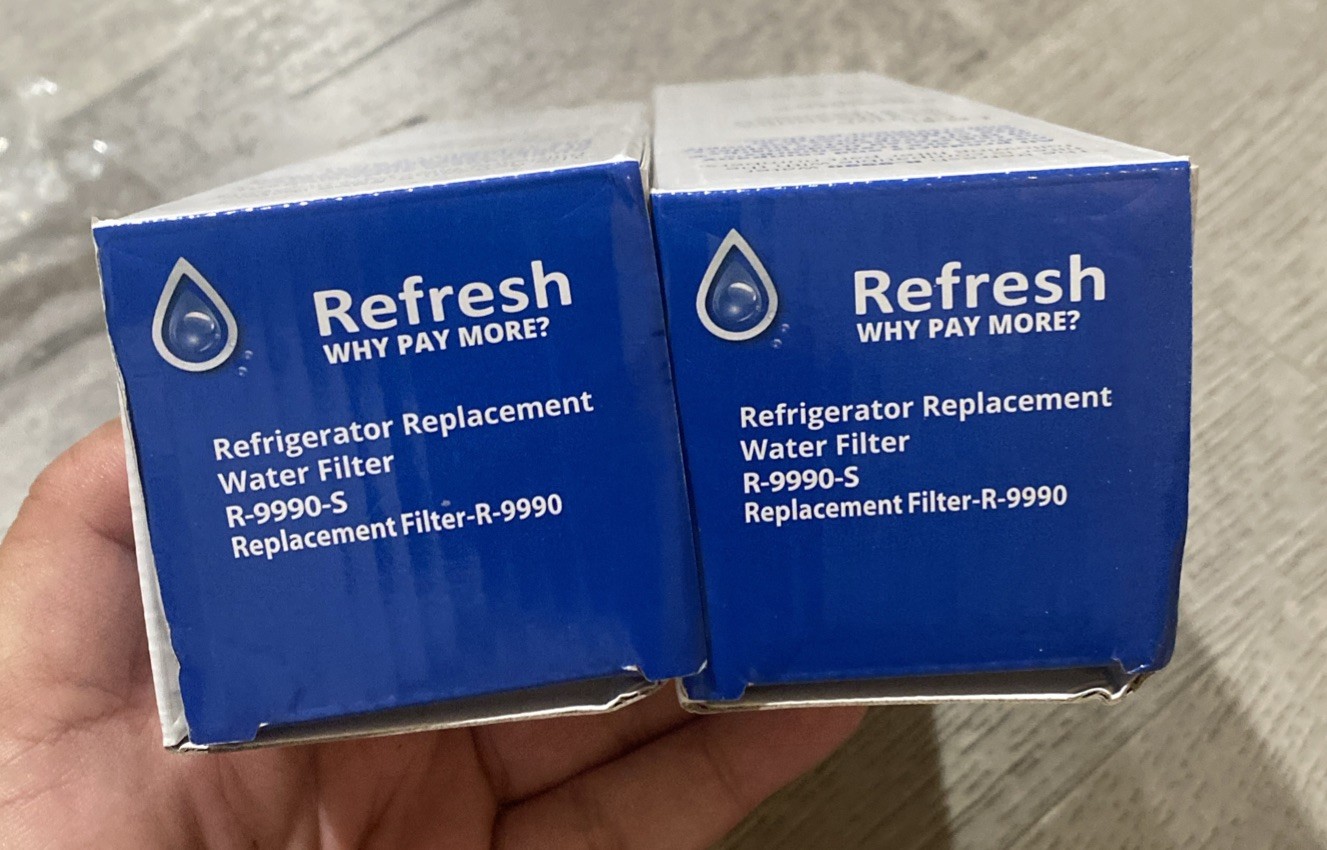 Refresh premium Fridge Filter R-9990 Water Filter Lot Of 2