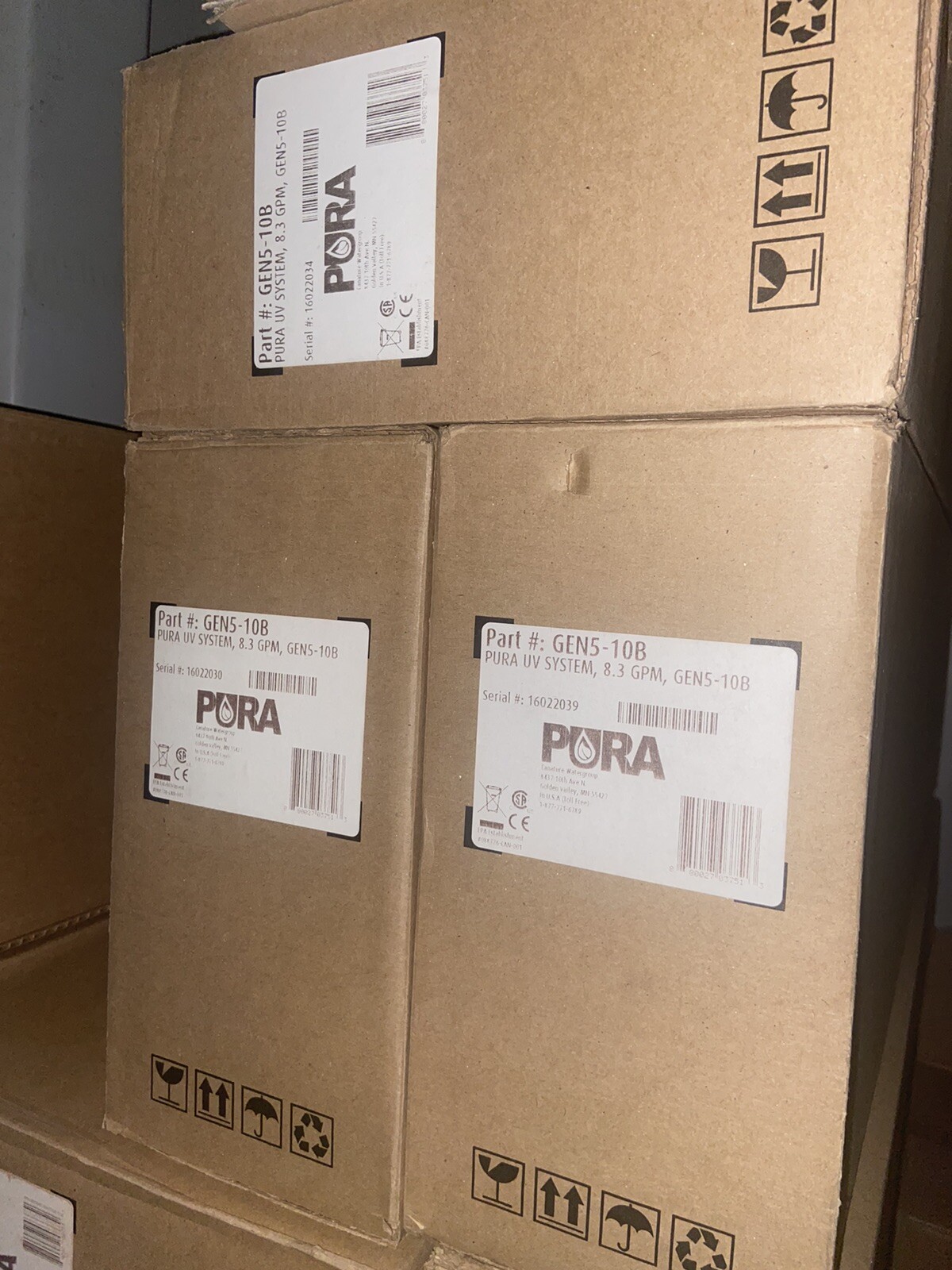 Ultraviolet Light Water Purifier Whole House Sterilizer Pura GEN5-10B 8GPM New