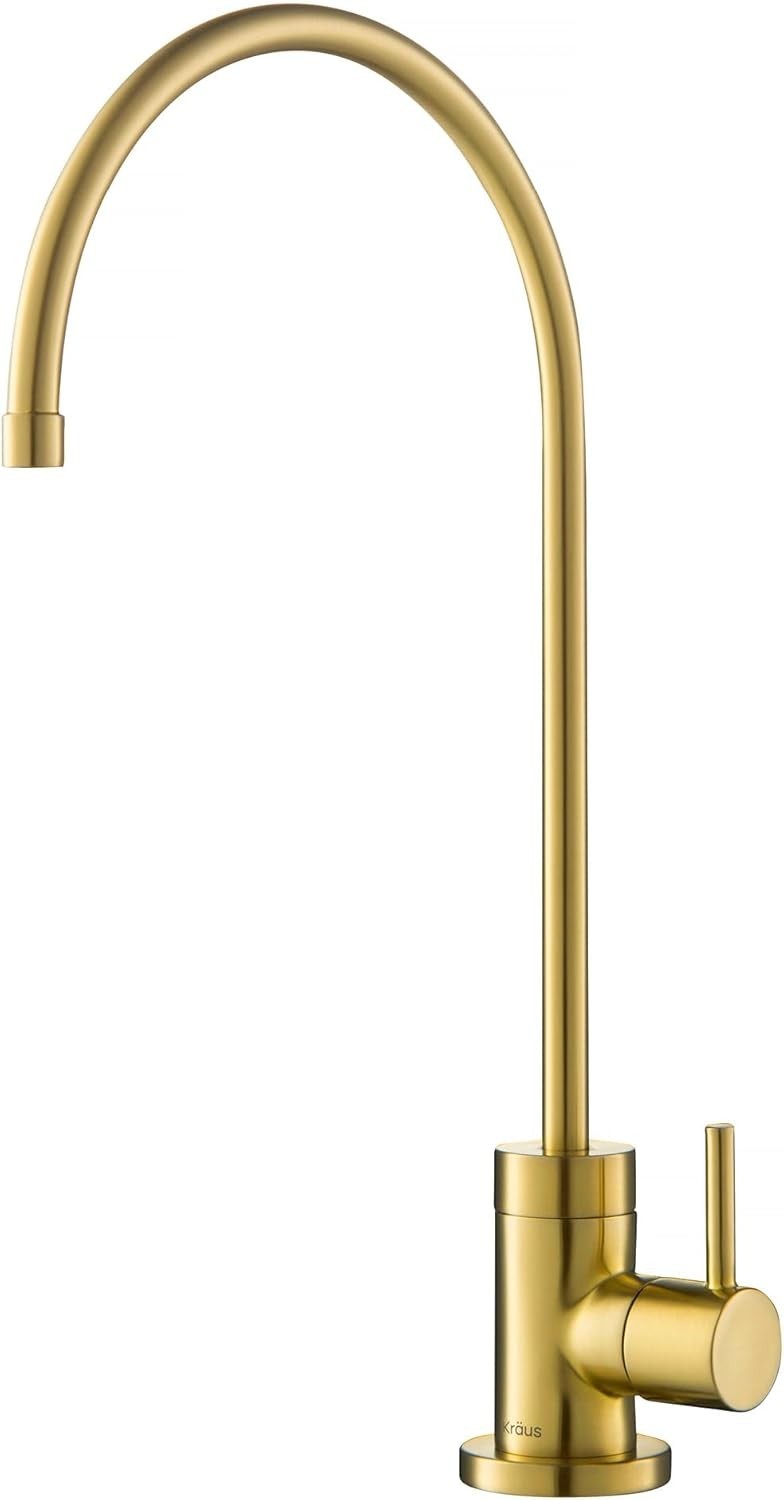 Kitchen Water Filter Faucet Brass 12-in Lead-Free Durable Modern Style