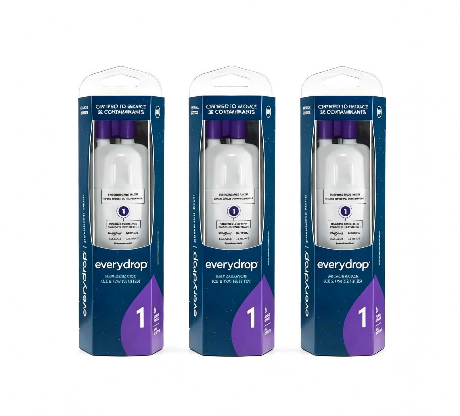 3 Pack EDR1²RXD1 Filter²1 9081 Refrigerator Ice Replacement-US SHIPPED