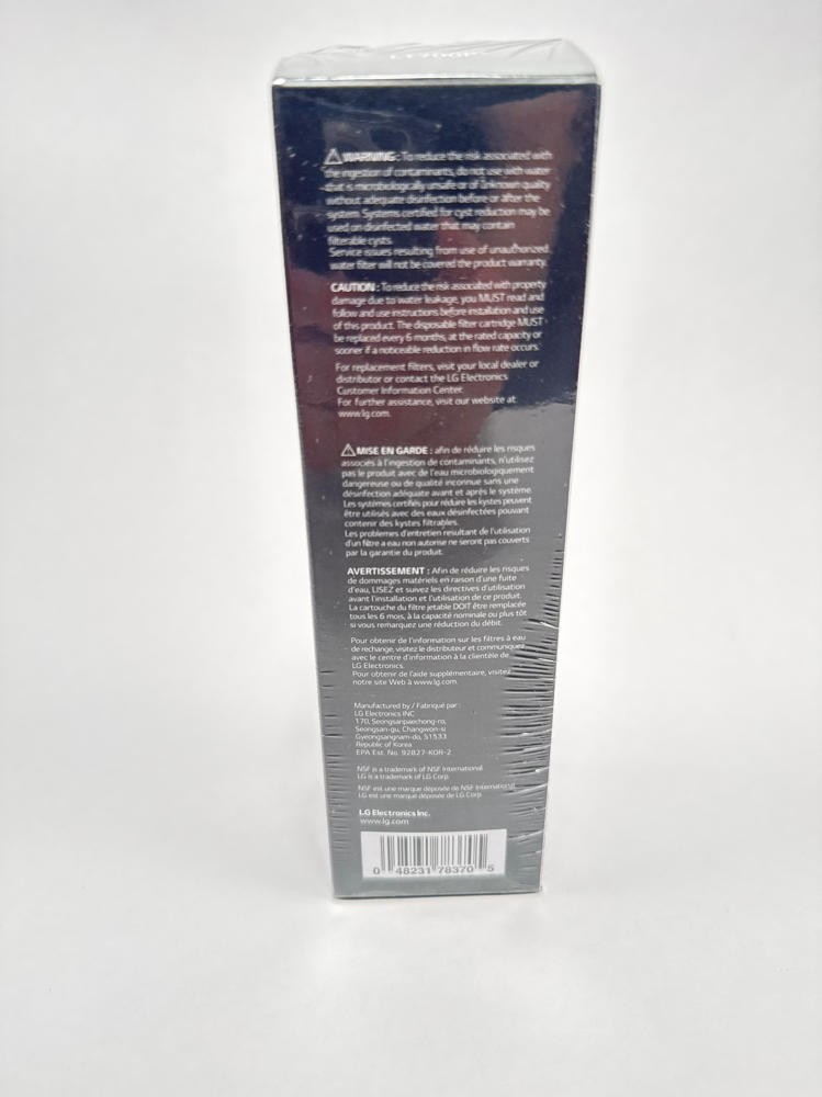 LG LT700P Refrigerator Water Filter 6 Month 200 Gallon Replacement