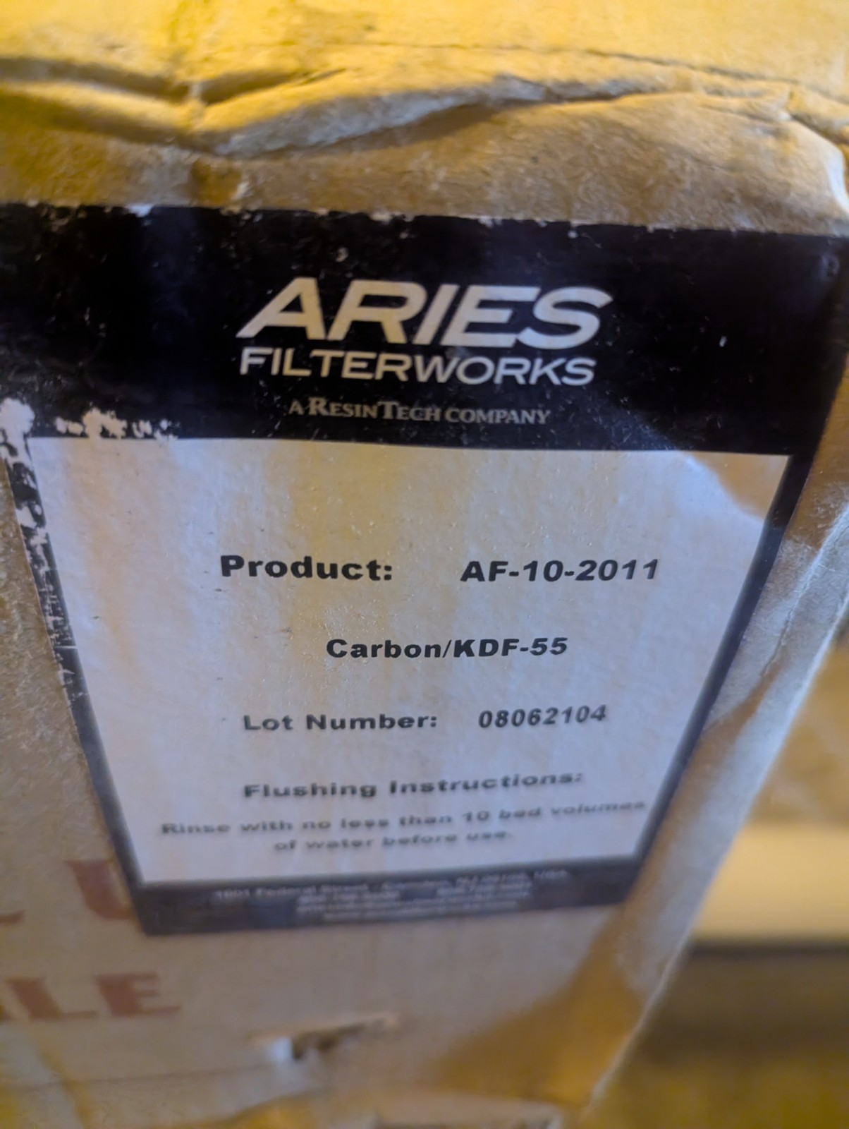 Aries AF-10-2011 25 Micron Standard 10 x 2.5 KDF55 Carbon Water FIlter-2ct
