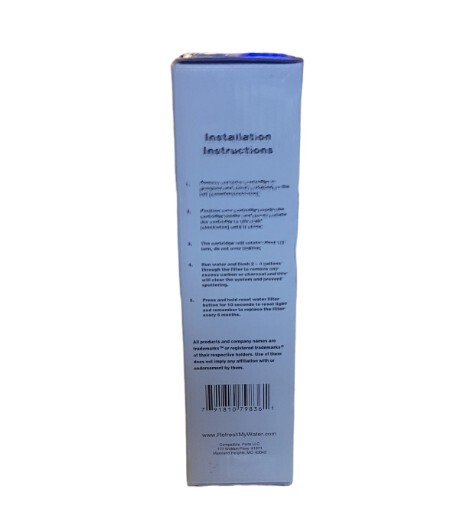 Refresh Water Fridge Filter R-MSWF Comp. w/ Kenmore 9914, 46-9914, GE MSWF New