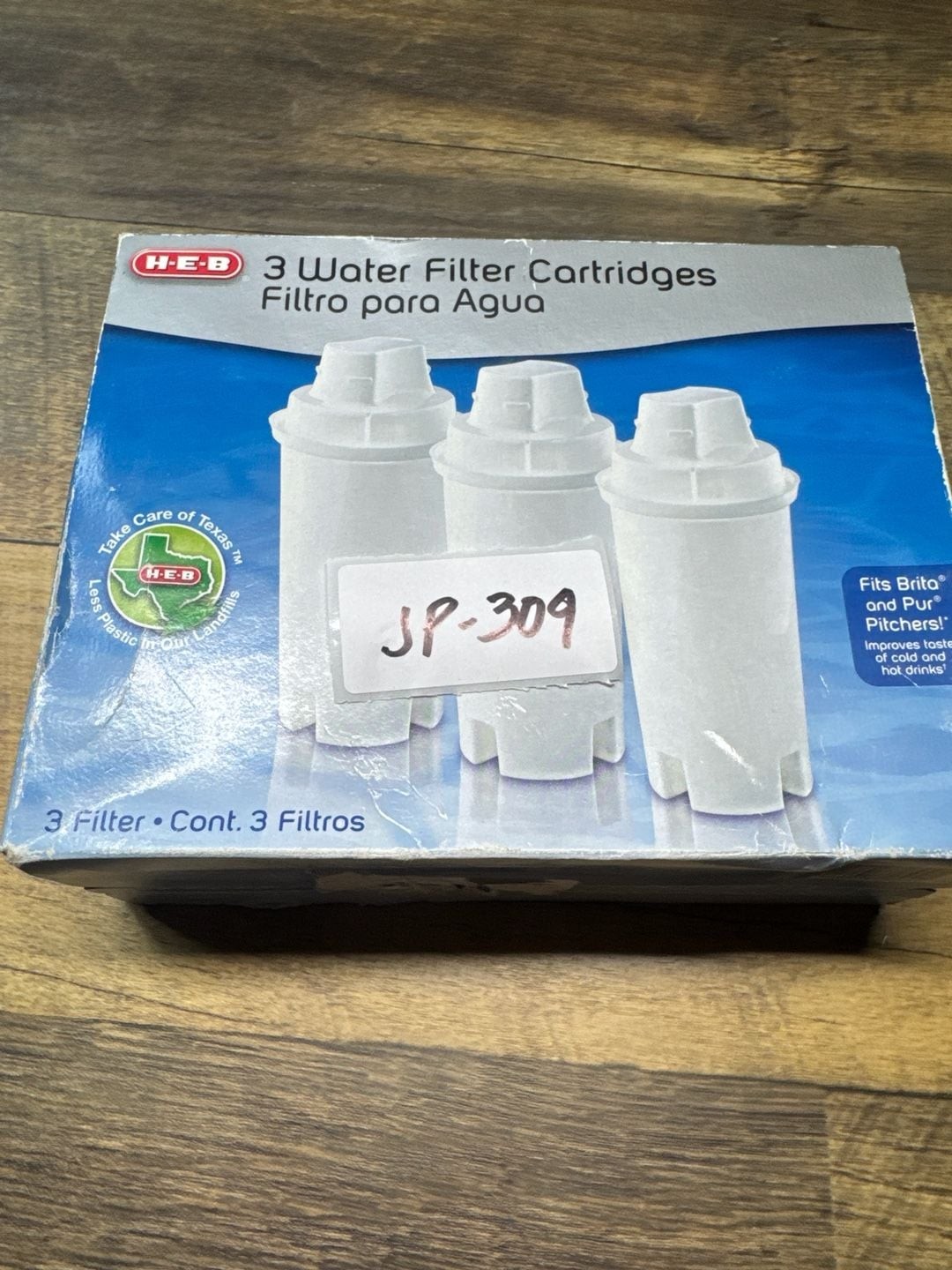 H-E-B 3-Count Water Filter Cartridges for Brita and PUR Pitchers