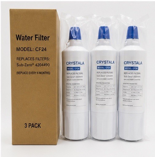 3 Pack Sub-Zero 4204490 Refrigerator Water Filter CF24 Replacement New