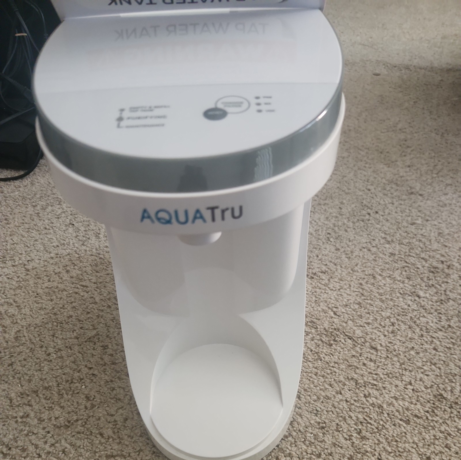 Base Only – AquaTru Carafe Countertop Glass Water Purifier – Model AT100