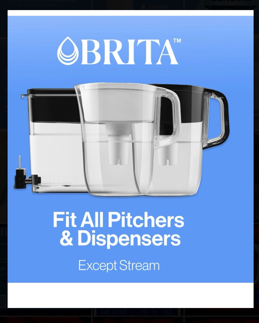 BRITA water Filter 6 Cup Pitcher W 1 Filter and 6 Extra Filters BUNDLE DEAL