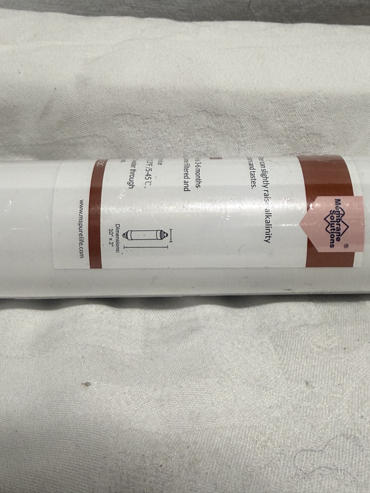 pH+ Inline Mineral Alkaline Ionizer Water Filter Under RO Cartridge ALK-F10-QC