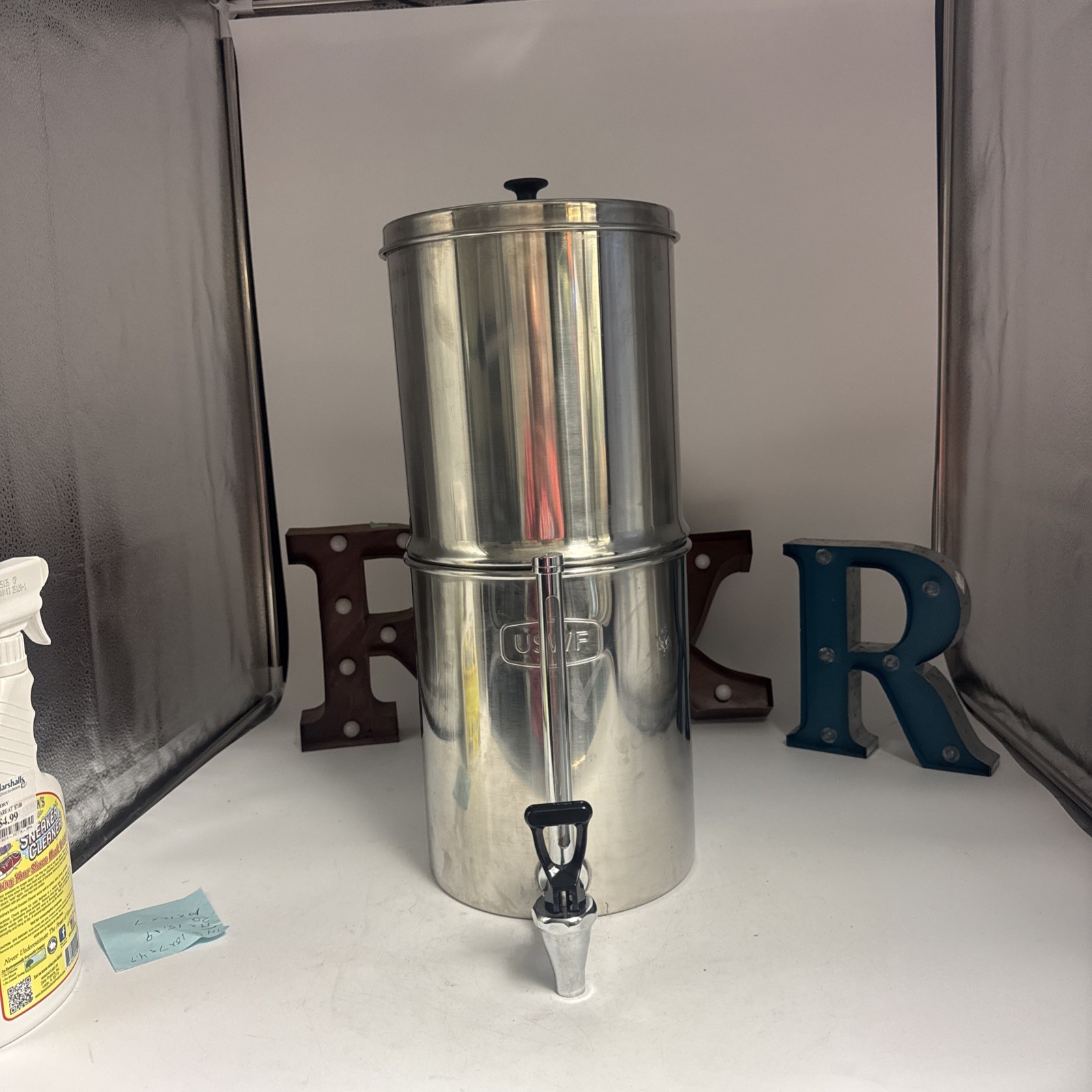 2.25 Gal Stainless Steel Gravity Water Filter System with NSF Certified Carbon F
