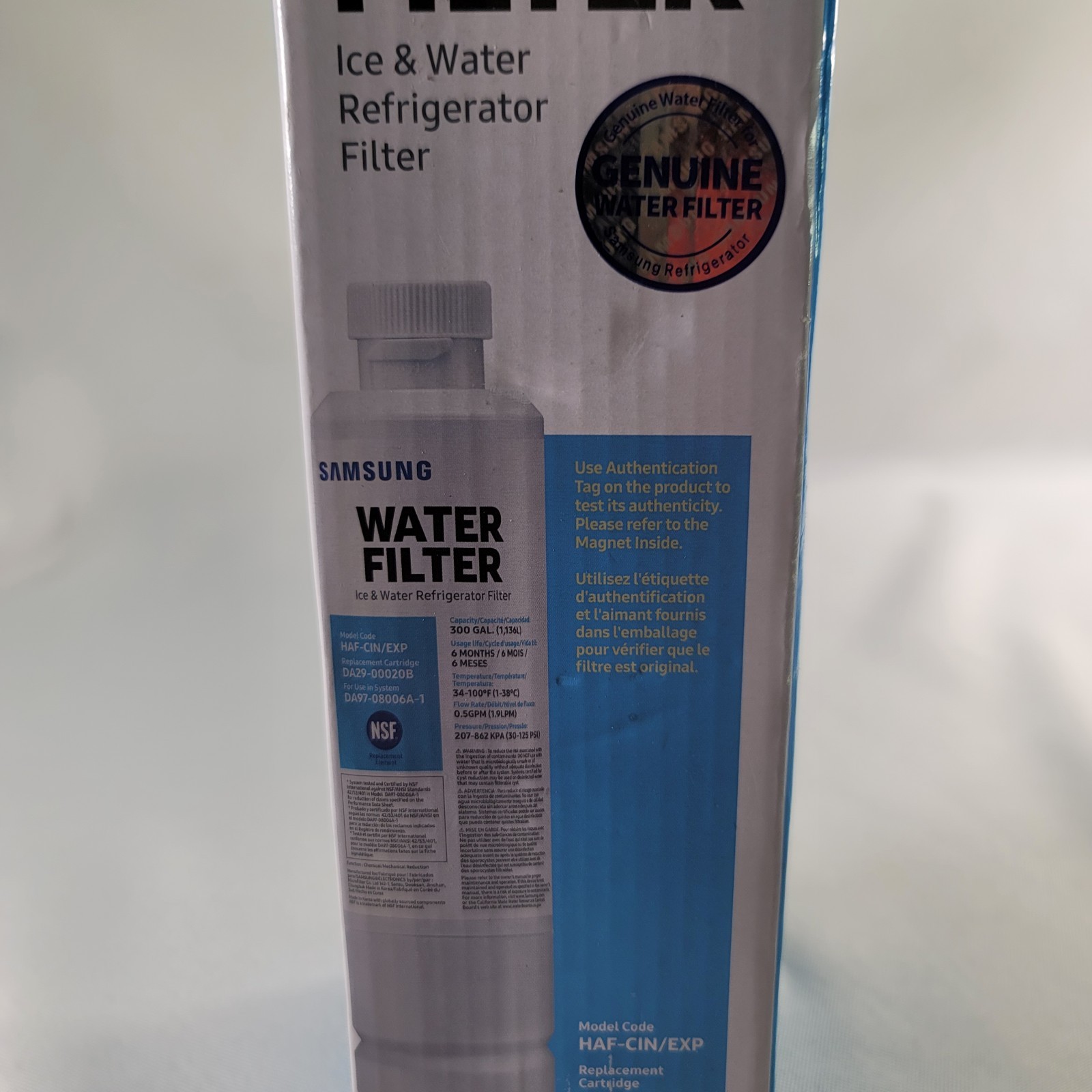 Samsung OEM DA29-00020B HAF-CIN/EXP Refrigerator Water Filter