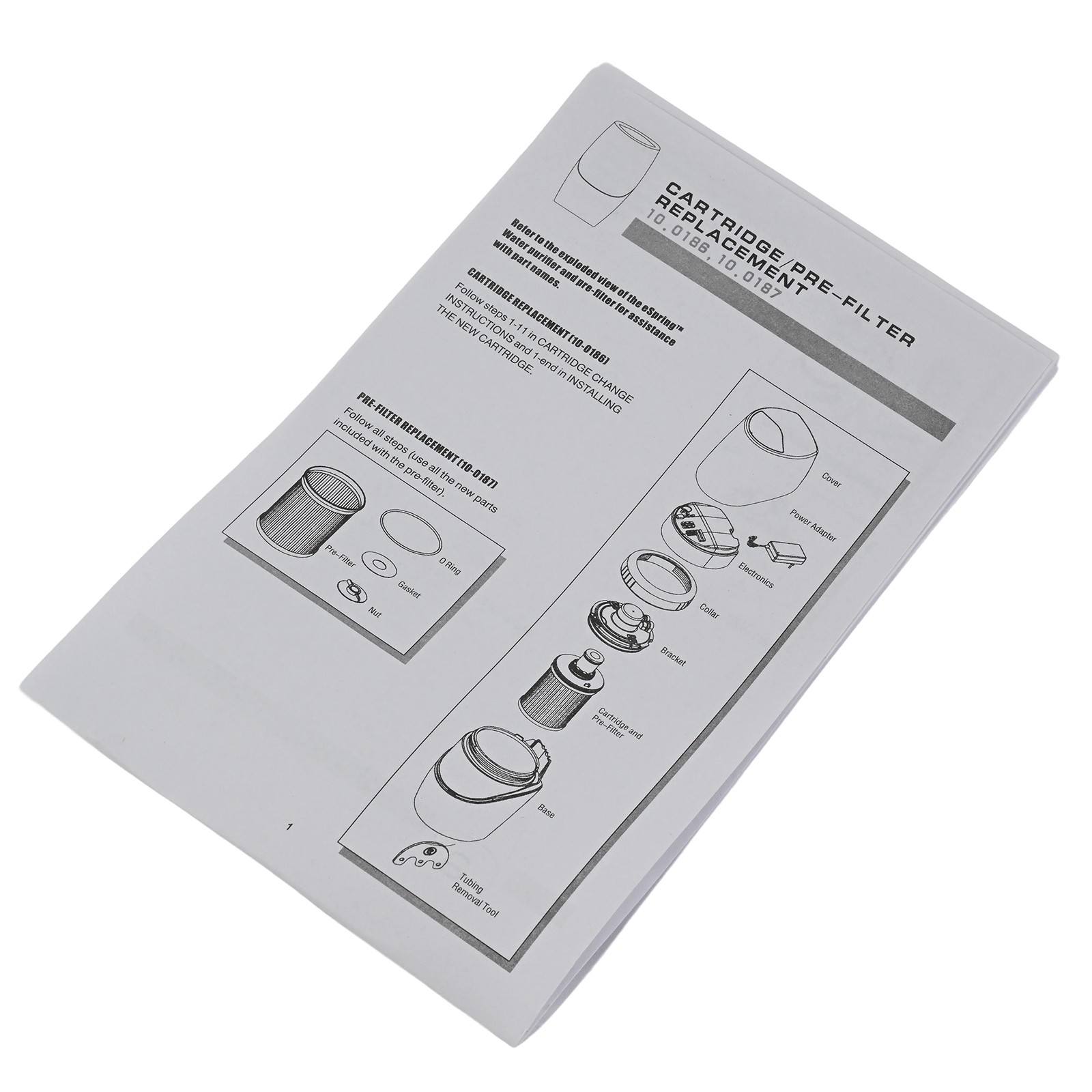 For Amway eSpring Water Purifier Replacement For Filter UV Technology 100186 New